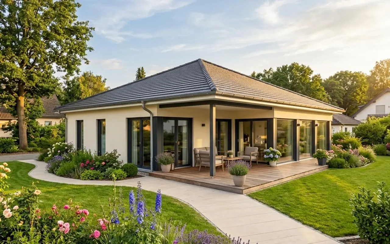 Econ Das Haus Bungalow Marienrachdorf 20-032 – Fertighaus Preis pro m²