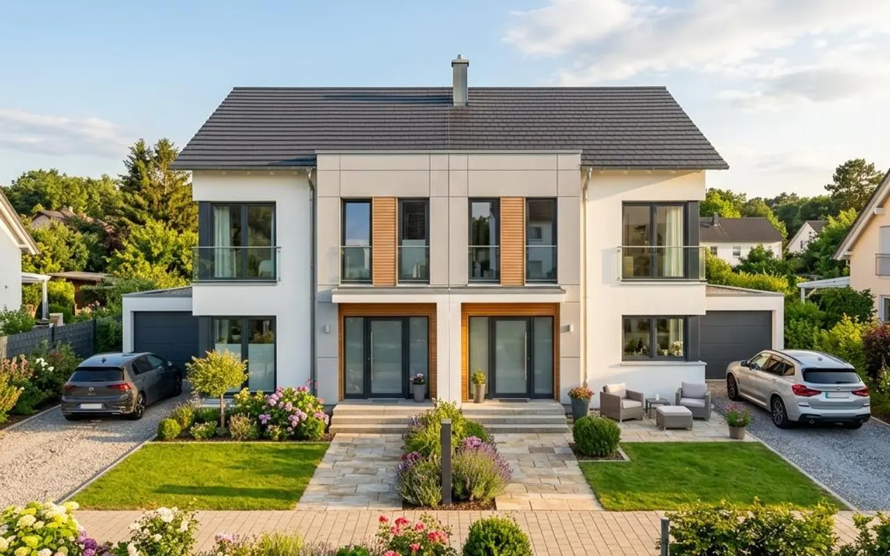 Heinz von Heiden Massivhäuser Doppelhaus Duett 125 – Fertighaus Preis pro m²